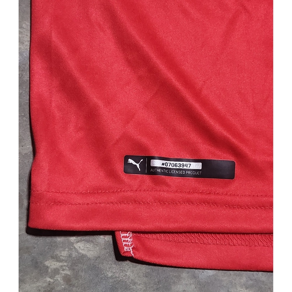 New Arsenal Fly Emirates Puma Home Soccer Jersey XL Red White Football Shirt - Picture 5 of 14